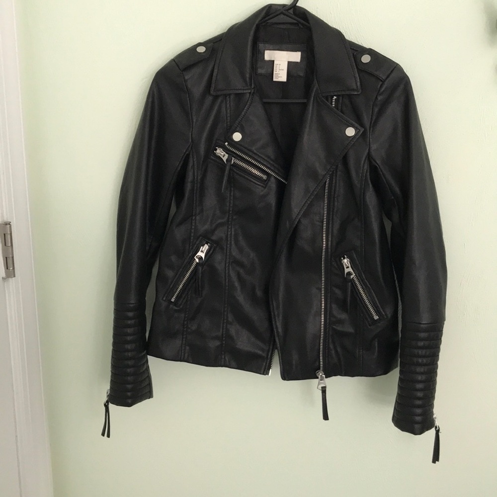 H&M faux leather jacket